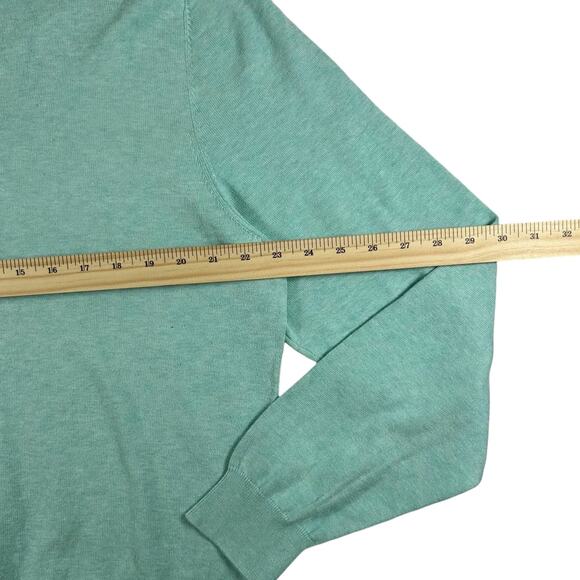 Brooks Brothers - 100% Supima Cotton - Men's Teal Pullover Sweater - Size: XL - Picture 7 of 7